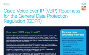Cisco VoIP GDPR Data Sheet